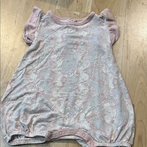 Pink Snakeskin Kids romper